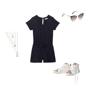 Lou & Grey Signature Softblend Drawstring Romper